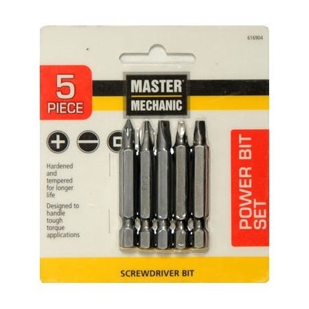 Disston MM 5PC PWR Scr Bit Set 616904
